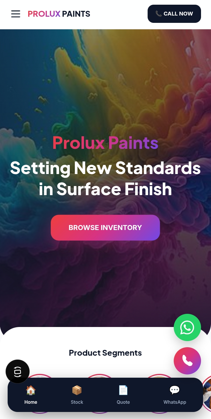 Prolux Paints Project